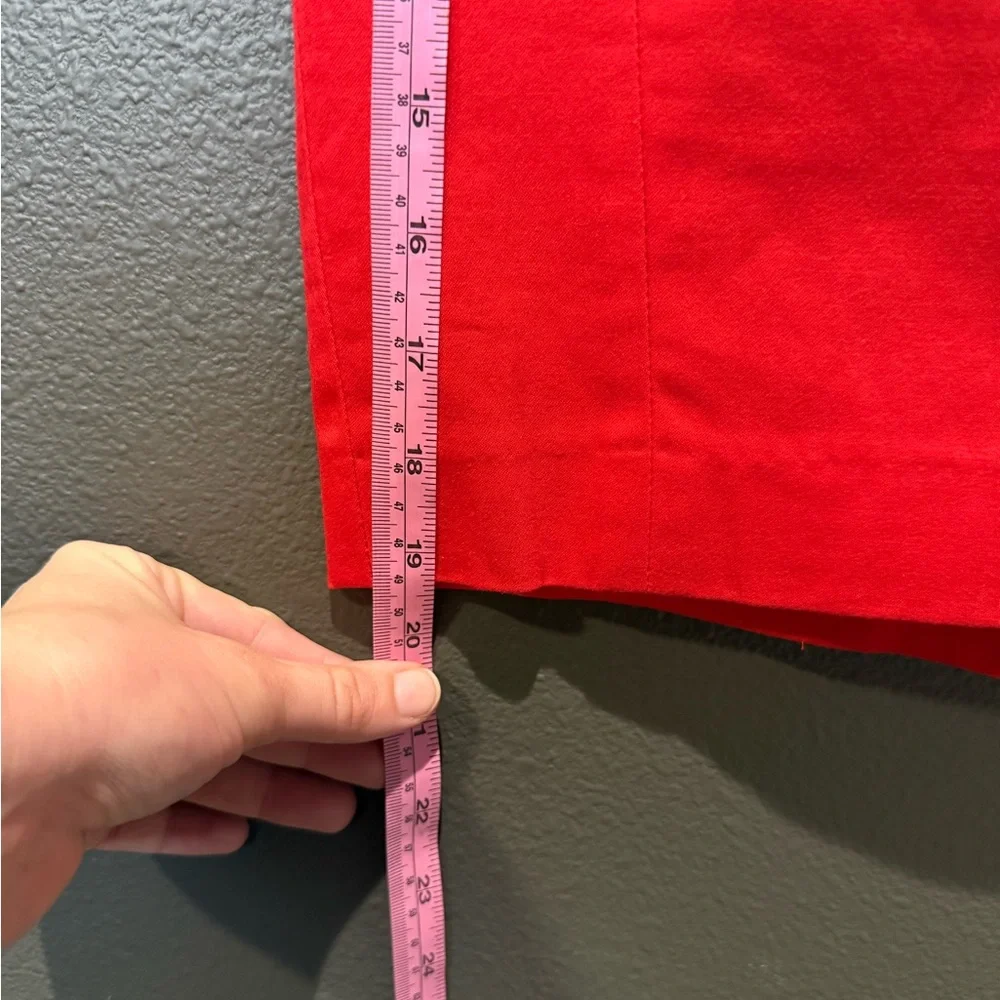 Express Bold Red Pencil Skirt - Picture 5 of 5